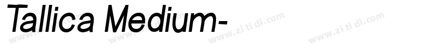 Tallica Medium字体转换